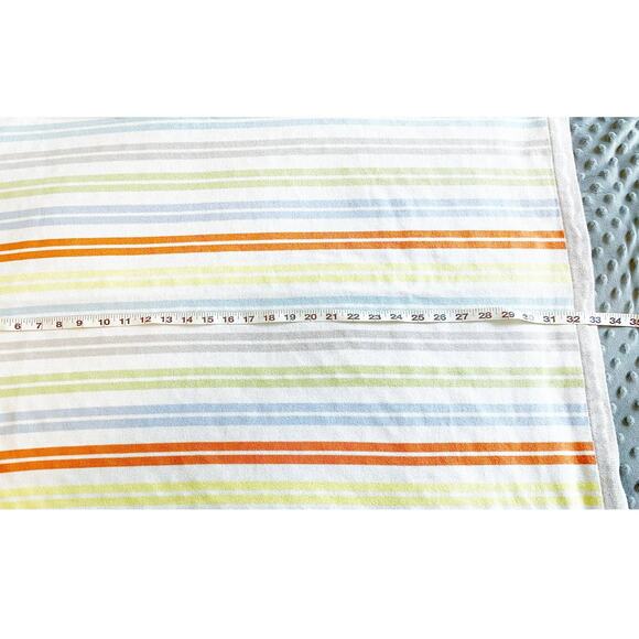 IKEA Striped Baby Blanket 100% Cotton Pre-Owned - Picture 3 of 7